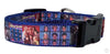 Brady Bunch dog collar handmade adjustable buckle collar 1" wide or leash Petcollarshandmade