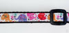 Elephants cat or small dog collar 1/2" wide adjustable handmade bell leash - Petcollarshandmades