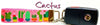 Cactus Key Fob Wristlet Keychain 1"wide Zipper pull Camera strap handmade - Petcollarshandmades