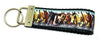 Horses Key Fob Wristlet Keychain 1 1/4"wide Zipper pull Camera strap - Petcollarshandmades