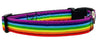 Rainbow Pride dog collar handmade adjustable buckle collar 5/8" wide or leash Petcollarshandmade