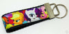 My Little Pony Key Fob Wristlet Keychain 1 1/4"wide Zipper pull Camera strap - Petcollarshandmades
