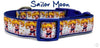 Sailor Moon dog collar, handmade, adjustable, buckle collar,1" wide, leash - Petcollarshandmades