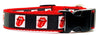 Rolling Stones dog collar Rock N Roll handmade adjustable buckle 1"or 5/8"wide Petcollarshandmade