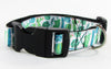 Cactus dog collar handmade adjustable buckle collar 1" wide leash Petcollarshandmade