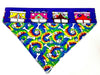 VW Bus Dog Bandana, Over the Collar bandana, Dog collar bandana Petcollarshandmade