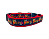 KISS dog collar handmade adjustable buckle 1" or 5/8" wide or leash Rock N Roll Petcollarshandmade