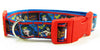 Wonder Woman dog collar handmade adjustable buckle 1" or 5/8" wide or leash Petcollarshandmade