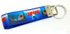 Jaws movie Key Fob Wristlet Keychain 1"wide Zipper pull Camera strap handmade - Petcollarshandmades