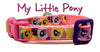 My Little Pony cat & small dog collar 1/2"wide adjustable handmade bell or leash - Petcollarshandmades