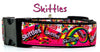 Skittles dog collar Handmade adjustable buckle collar 1" or 5/8" wide or leash Petcollarshandmade