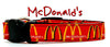 McDonald's Dog collar handmade adjustable buckle 5/8" wide or leash Petcollarshandmade