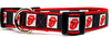 Rolling Stones dog collar Rock N Roll handmade adjustable buckle 1"or 5/8"wide Petcollarshandmade