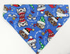 Christmas Dog Bandana Over the Collar dog bandana  Dog collar bandana - Petcollarshandmades