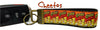 Cheetos Key Fob Wristlet Keychain 1"wide Zipper pull Camera strap handmade - Petcollarshandmades