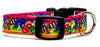 M & M's dog collar handmade adjustable buckle collar 5/8" wide or leash - Petcollarshandmades