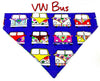 VW Bus Dog Bandana, Over the Collar bandana, Dog collar bandana Petcollarshandmade