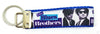 Blues Brothers Key Fob Wristlet Keychain 1"wide Zipper pull Camera strap - Petcollarshandmades