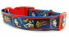 Wonder Woman dog collar handmade adjustable buckle 1" or 5/8" wide or leash Petcollarshandmade