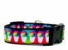 Snow Cones dog collar handmade  adjustable buckle collar 1" or 5/8"wide or leash Petcollarshandmade