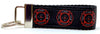 Fire Dept. Key Fob Wristlet Keychain 1 1/4"wide Zipper pull Camera strap - Petcollarshandmades
