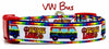VW Bus dog collar handmade adjustable buckle collar 5/8" wide or leash Petcollarshandmade