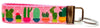 Cactus Key Fob Wristlet Keychain 1"wide Zipper pull Camera strap handmade - Petcollarshandmades