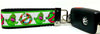 Ghostbusters Key Fob Wristlet Keychain 1 1/4"wide Zipper pull Camera strap - Petcollarshandmades