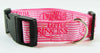 Princess Dog collar handmade adjustable buckle collar 1" wide or leash Pink $6 - Petcollarshandmades