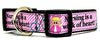 Nursing dog collar handmade adjustable buckle collar 1" wide or leash Petcollarshandmade