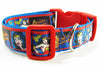 Wonder Woman dog collar handmade adjustable buckle 1" or 5/8" wide or leash Petcollarshandmade