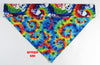 Skulls Dog Bandana, Over the Collar dog bandana Dog collar bandana puppy Petcollarshandmade