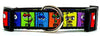 M & M's candy dog collar handmade adjustable buckle  1" or 5/8" wide or leash Petcollarshandmade