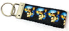 Gizmo Key Fob Wristlet Keychain 1"wide Zipper pull Camera strap handmade - Petcollarshandmades