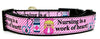 Nursing dog collar handmade adjustable buckle collar 1" wide or leash Petcollarshandmade