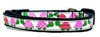Turtles cat or small dog collar 1/2" wide adjustable handmade bell or leash Petcollarshandmade