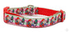 Christmas dog collar handmade adjustable buckle collar 5/8" wide leash Petcollarshandmade