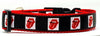 Rolling Stones dog collar Rock N Roll handmade adjustable buckle 1"or 5/8"wide Petcollarshandmade