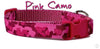 Pink Camo dog collar handmade adjustable buckle 1" or 5/8" wide or leash hunting Petcollarshandmade