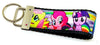 My Little Pony Key Fob Wristlet Keychain 1 1/4"wide Zipper pull Camera strap - Petcollarshandmades