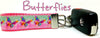 Butterflies Key Fob Wristlet Keychain 1"wide Zipper pull Camera strap handmade Petcollarshandmade