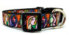 Picasso dog collar handmade adjustable buckle collar 1"wide or leash fabric $6 - Petcollarshandmades