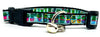 Cactus cat or small dog collar 1/2"wide adjustable handmade collar bell or leash Petcollarshandmade