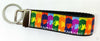 The Beatles Key Fob Wristlet Keychain 1"wide Zipper pull Camera strap handmade - Petcollarshandmades