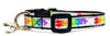 Autism Awareness cat or small dog collar 1/2"wide adjustable handmade Or leashes - Petcollarshandmades