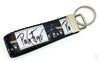 Pink Floyd Key Fob Wristlet Keychain 1"wide Zipper pull Camera strap handmade Petcollarshandmade