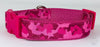 Pink Camo dog collar handmade adjustable buckle 1" or 5/8" wide or leash hunting Petcollarshandmade