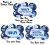 Pet ID Tag Camo Personalized Custom Double Sided Pet Tag with name & number - Petcollarshandmades