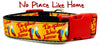 NO PLACE LIKE HOME dog collar handmade adjustable buckle collar 1"wide or leash - Petcollarshandmades