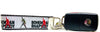 Queen Freddie Mercury Key Fob Wristlet Keychain 1"wide Zipper pull Camera strap - Petcollarshandmades